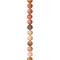 12 Pack: Orange & Pink Sunstone Round Beads, 8mm by Bead Landing™